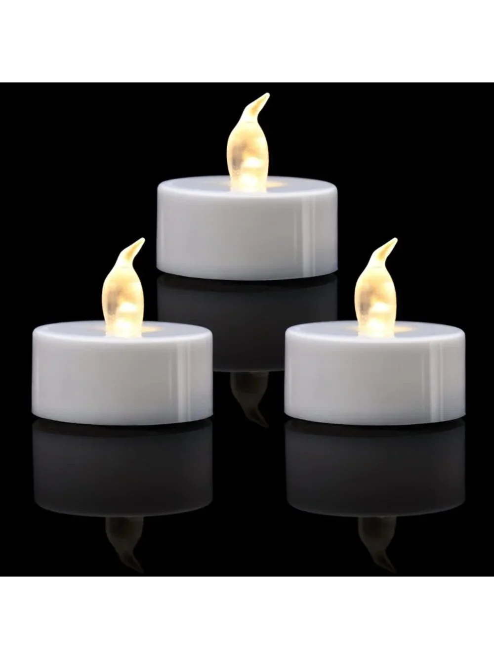 400 Pack Warm White LED Tea Lights - Long Lasting 100+ Hours, Perfect for Decor
